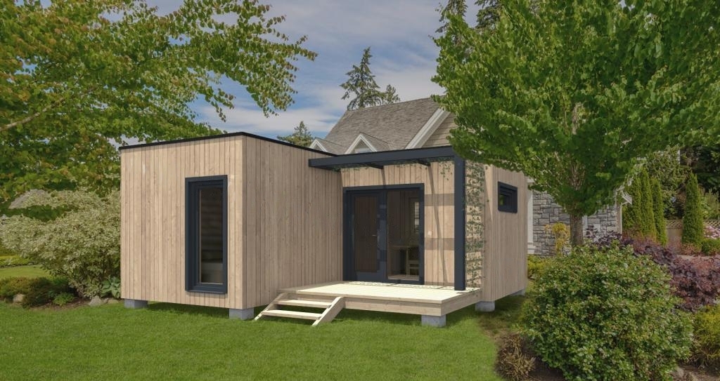 Studio de jardin 30m² façade vitrée toit plat